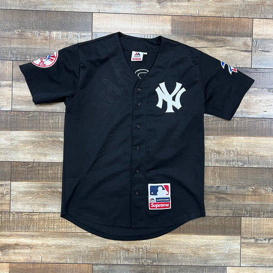 Supreme Yankees Baseball Jersey Black