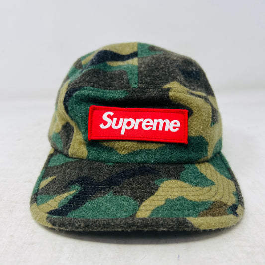 Supreme Camo Wool Camp Cap