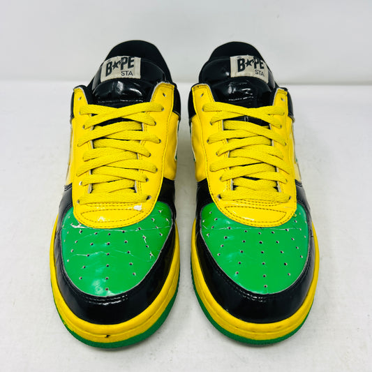 Bapesta FS-001 Low Green Black Patent