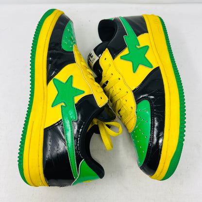 Bapesta FS-001 Low Green Black Patent