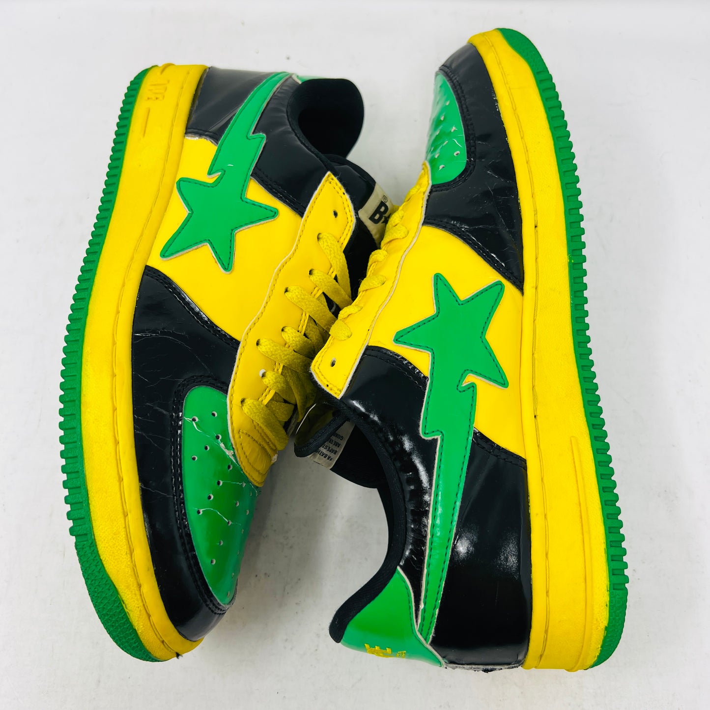 Bapesta FS-001 Low Green Black Patent