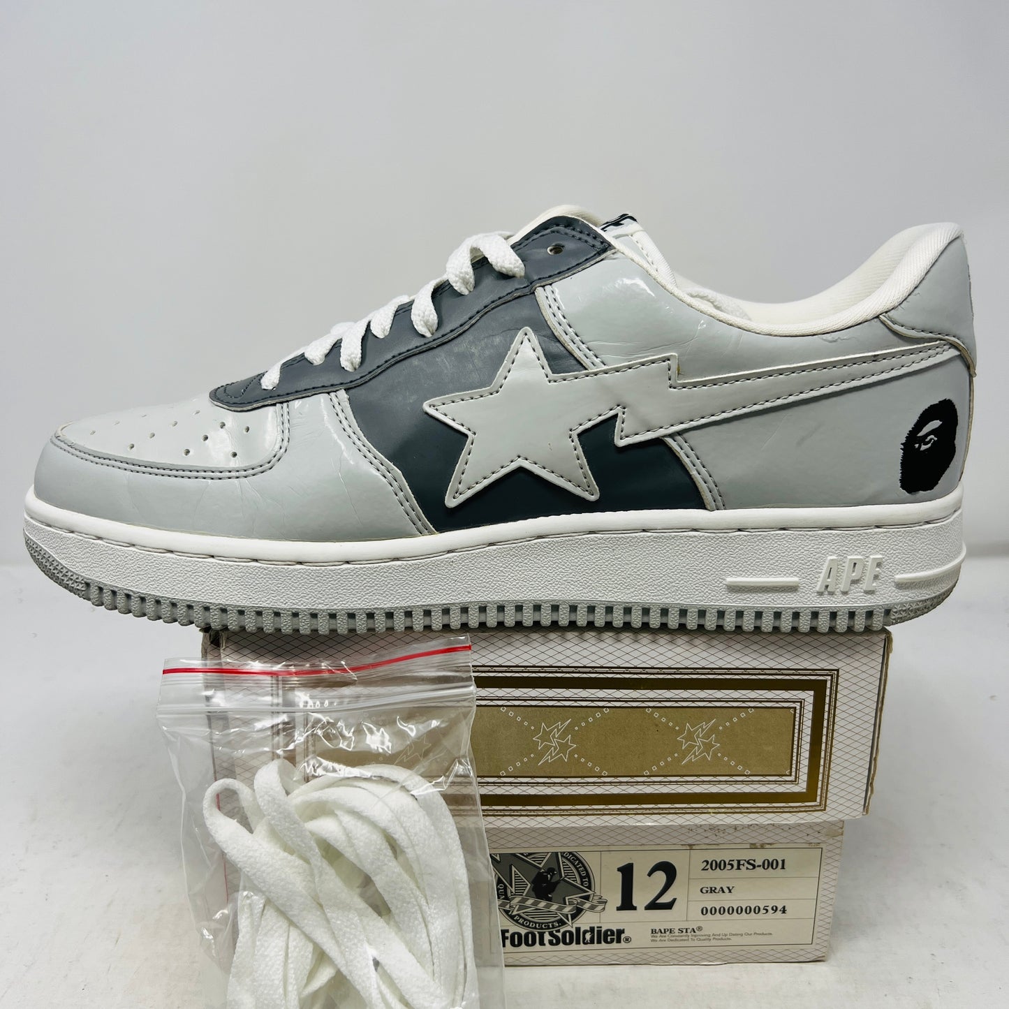 Bapesta FS-001 Low Grey