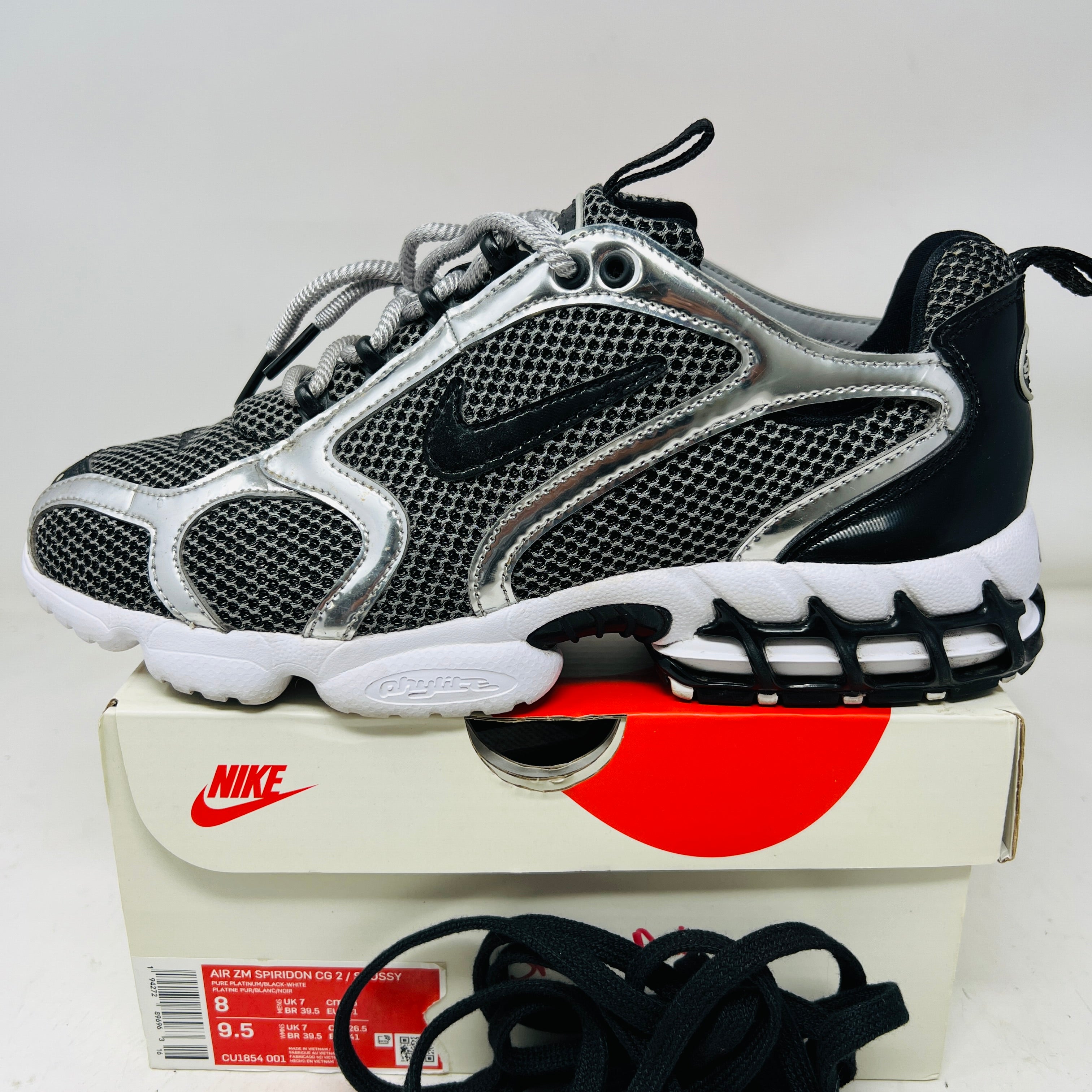 シリアス　SP Nike Air Zoom Spiridon Cage 2 Stussy Pure Platinum – Holy Ground