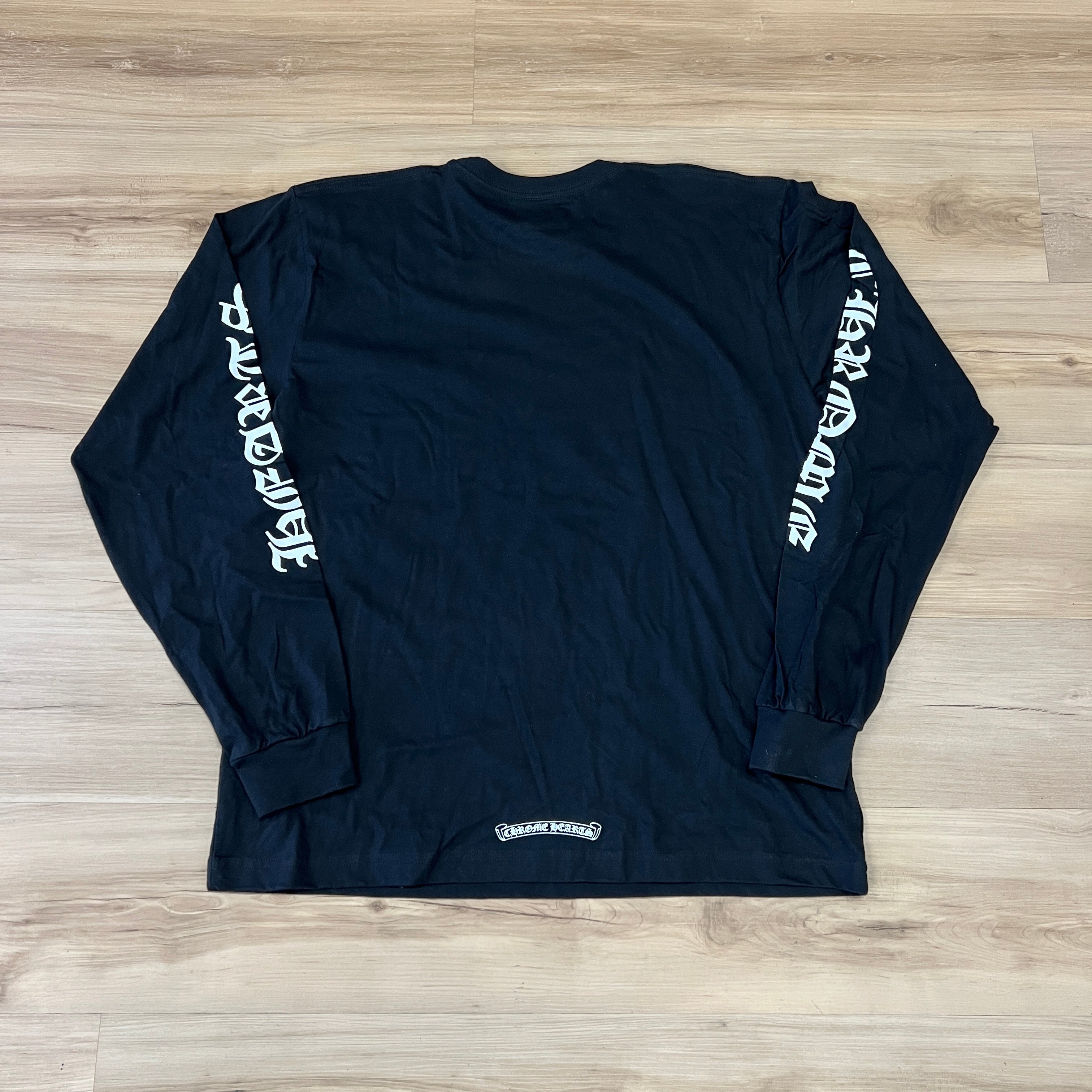 Chrome Hearts Neck Logo Long Sleeve Pocket T-Shirt – Holy Ground