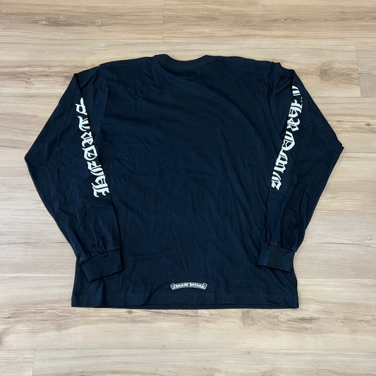 Chrome Hearts Neck Logo Long Sleeve Pocket T-Shirt