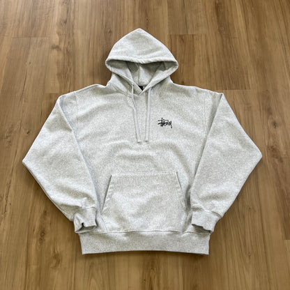 Stüssy Basic Hoodie Ash Heather Grey