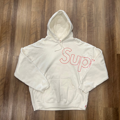 Supreme Reflective Hooded Sweatshirt White