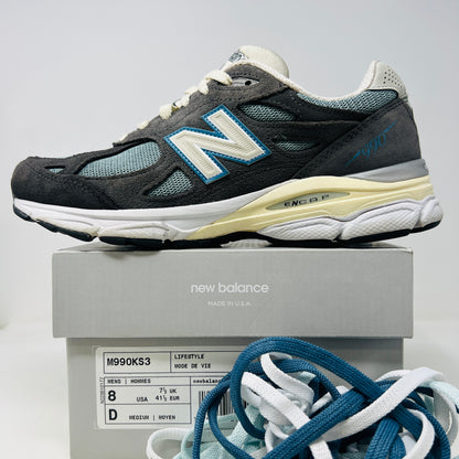 New Balance 990v3 MiUSA Kith Steel Blue