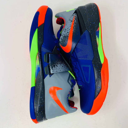 Nike KD 4 NERF 2024 sneakers, vibrant colorway, brand new, no box, extra laces included.