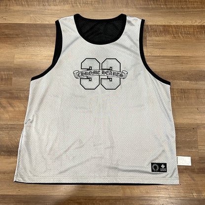 Chrome Hearts Sports Mesh Reversible Basketball Jersey Black