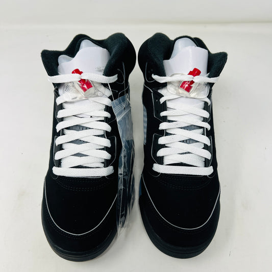 Jordan 5 Retro OG Black Metallic Reimagined (GS) shoes on box, brand new condition.