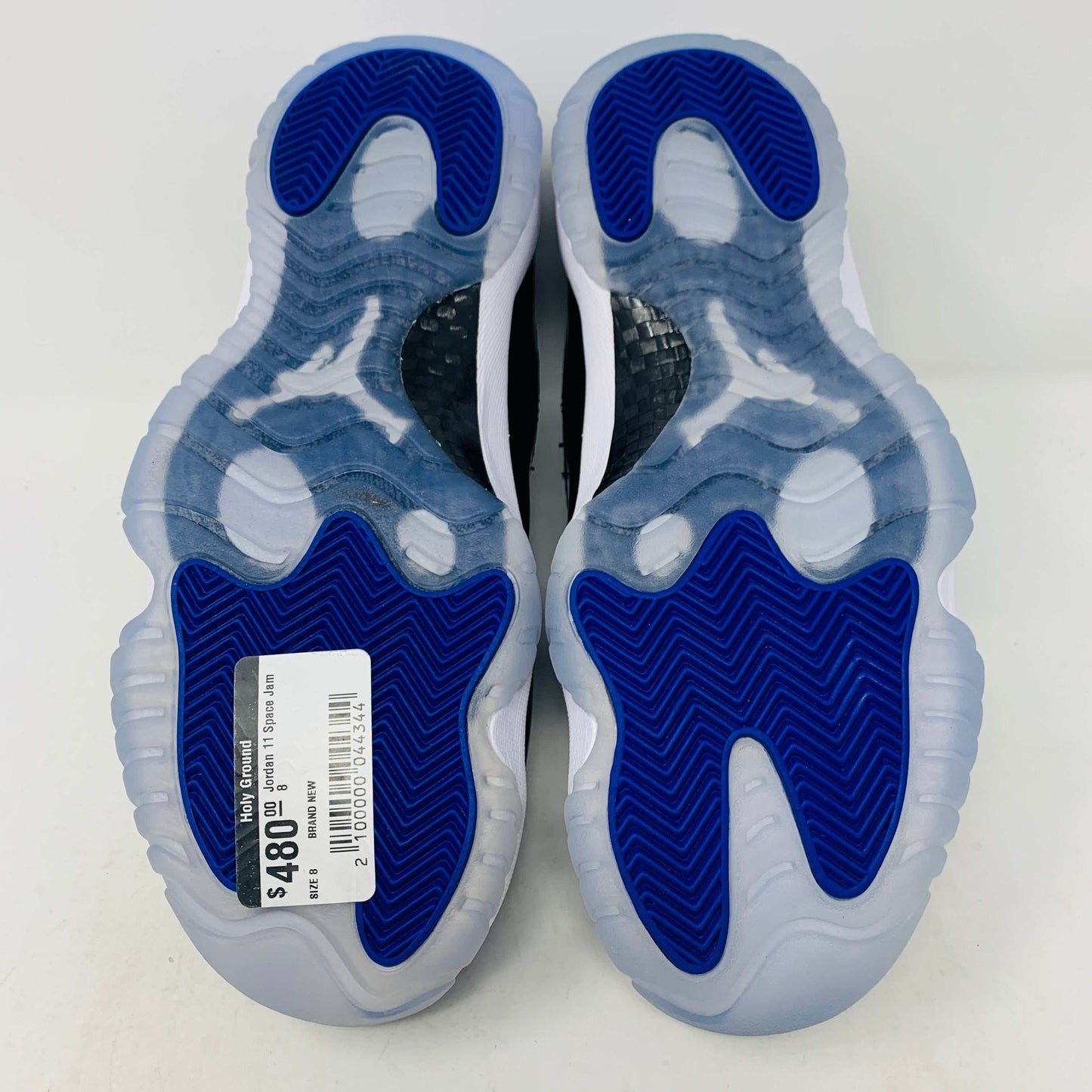 Jordan 11 Space Jam 2016 sneakers, brand new with good box condition, blue and white soles.