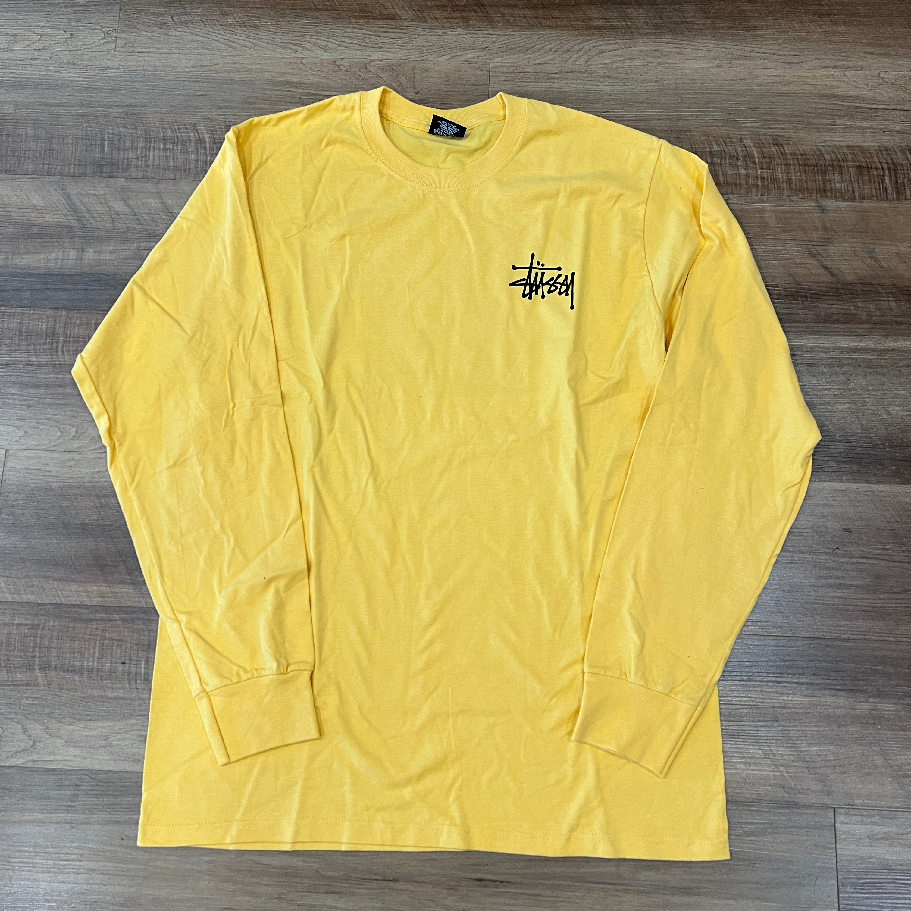 Stussy Basic Stock Long-Sleeve T-shirt Yellow – Holy Ground