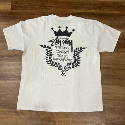 Stussy Crown Wreath Tee White