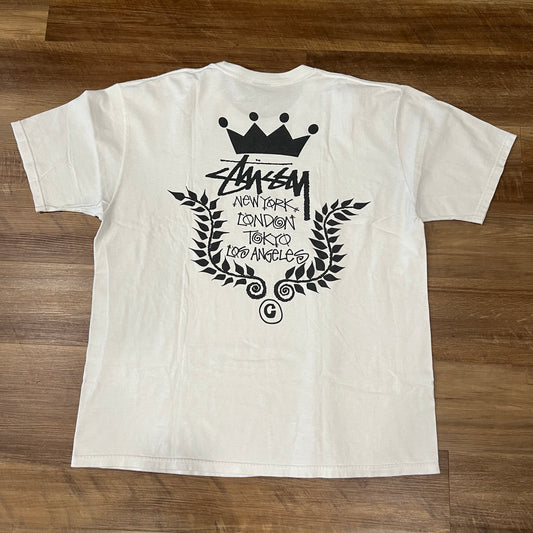 Stussy Crown Wreath Tee White
