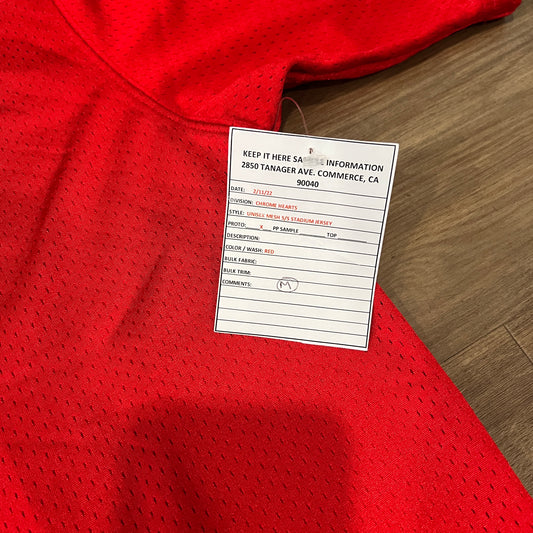 Chrome Hearts Football Jersey Sample Red