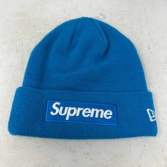 Supreme x New Era Box Logo Beanie Blue