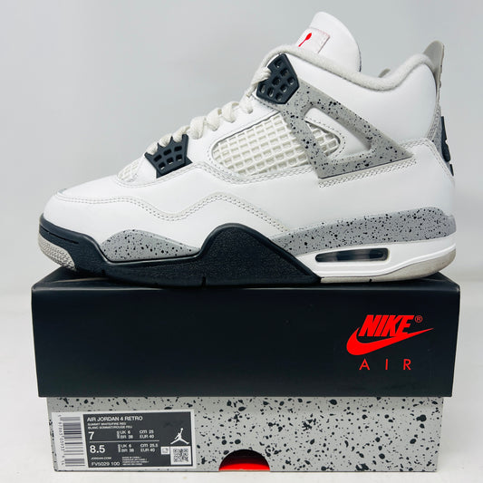 Jordan 4 Retro White Cement (2025)
