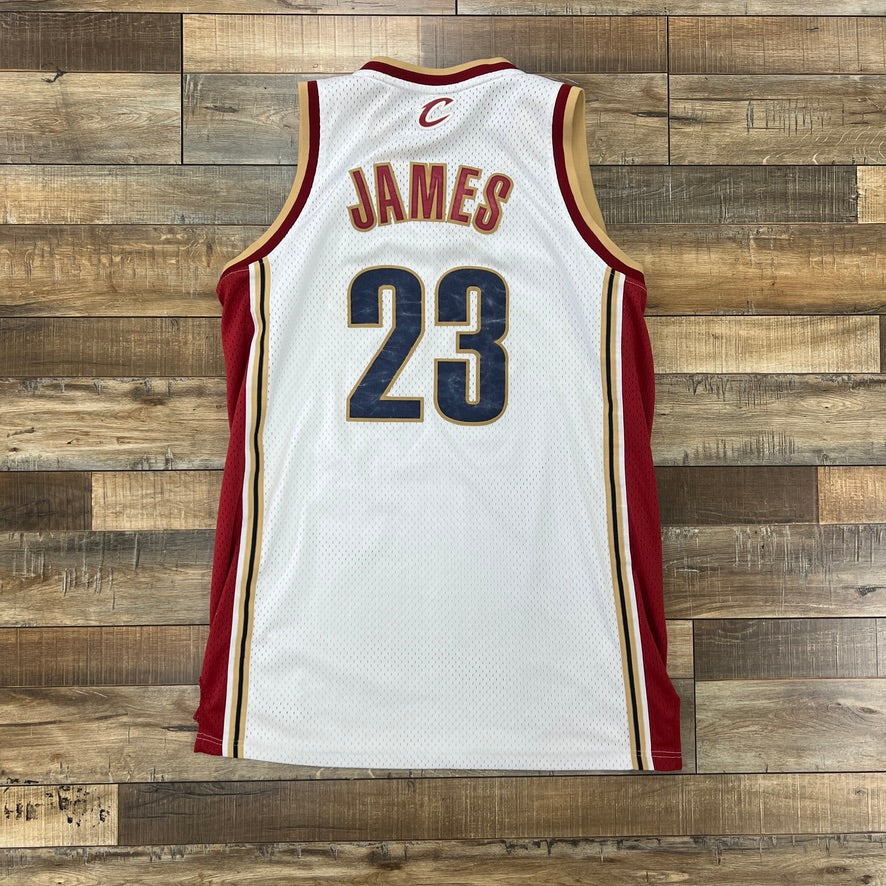 VTG Nike Cleveland Cavaliers Lebron James #23 Mesh Basketball Jersey