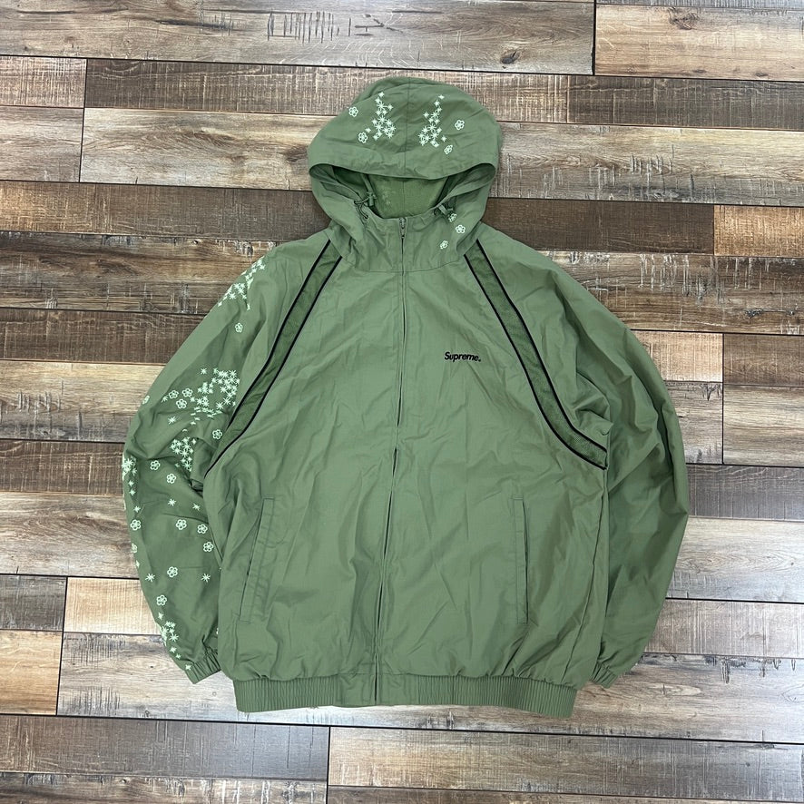 Supreme AOI Glow-In-The-Dark Track Jacket 'Olive' – Holy Ground
