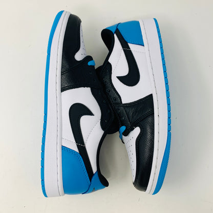 Jordan 1 Retro Low OG Black Dark Powder Blue (Womens)