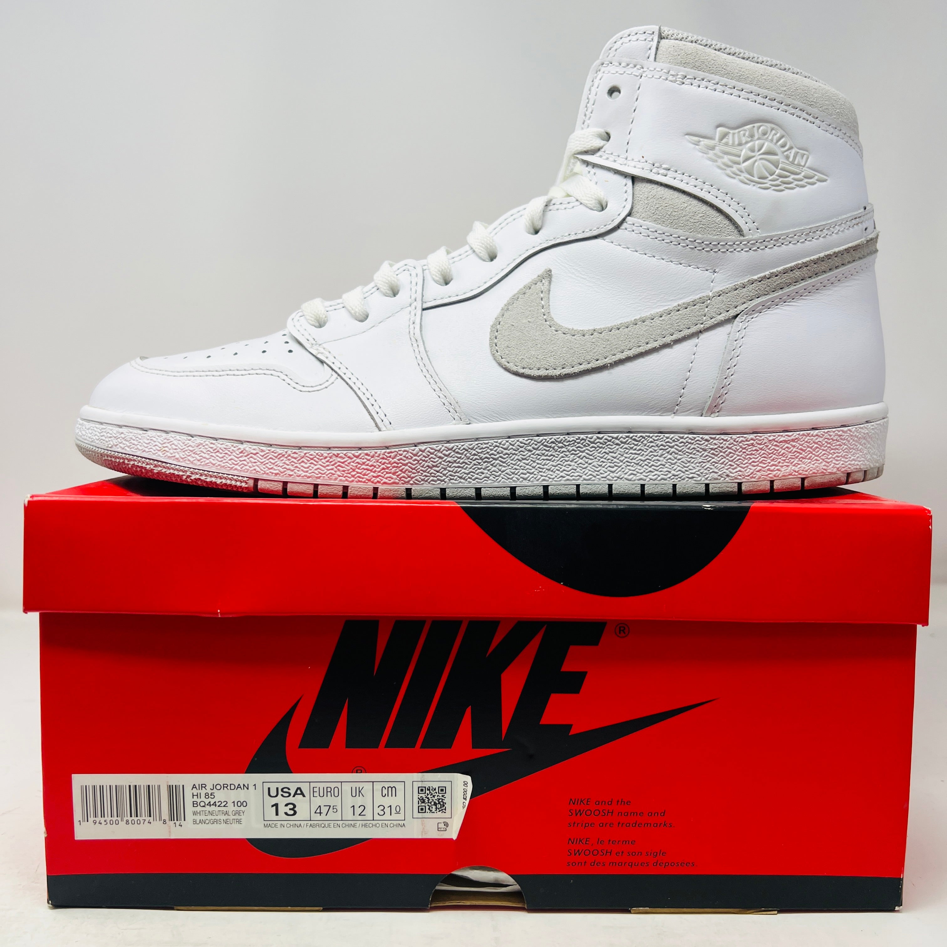 Jordan 1 Retro High '85 Neutral Grey – Holy Ground