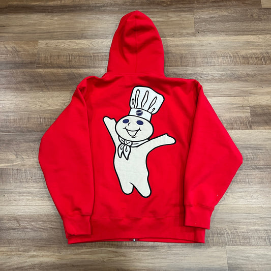 Supreme Doughboy Zip Up Hooded Sweatshirt Red