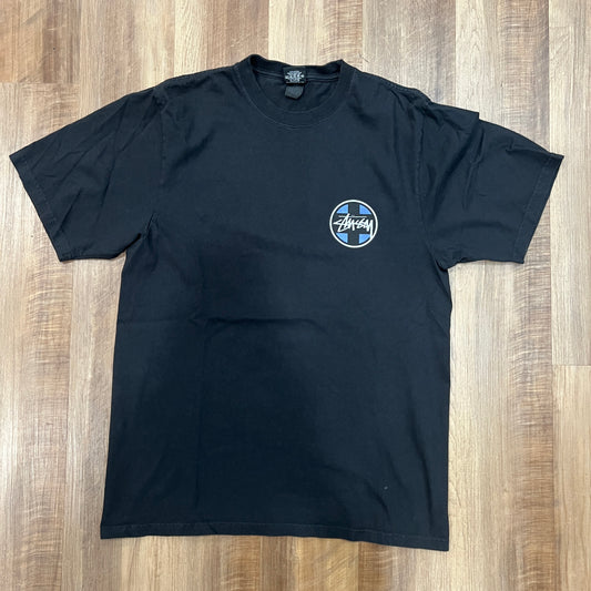Stussy Cross Dot Tee Pigment Dyed Black