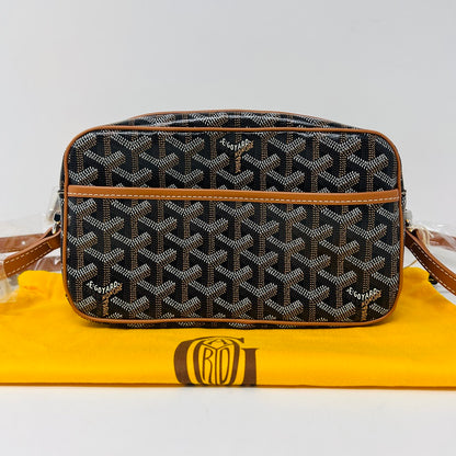 Goyard Cap Vert Crossbody Goyardine Brown