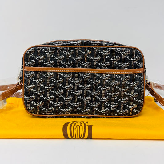 Goyard Cap Vert Crossbody Goyardine Brown