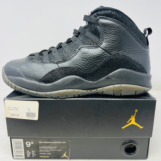 Jordan 10 Retro Drake OVO Black