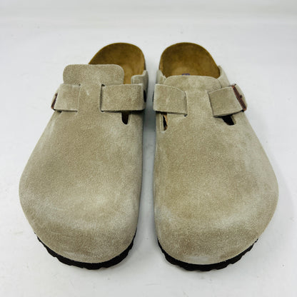 Birkenstock Boston Soft Footbed Suede Taupe