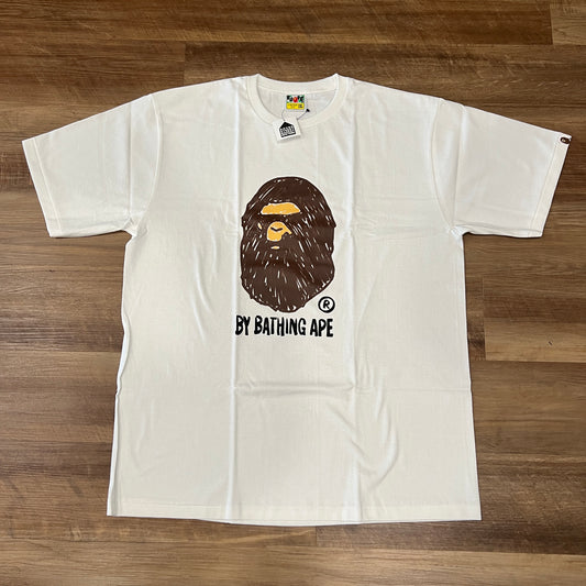 BAPE Hand Draw By Bathing Ape Tee White