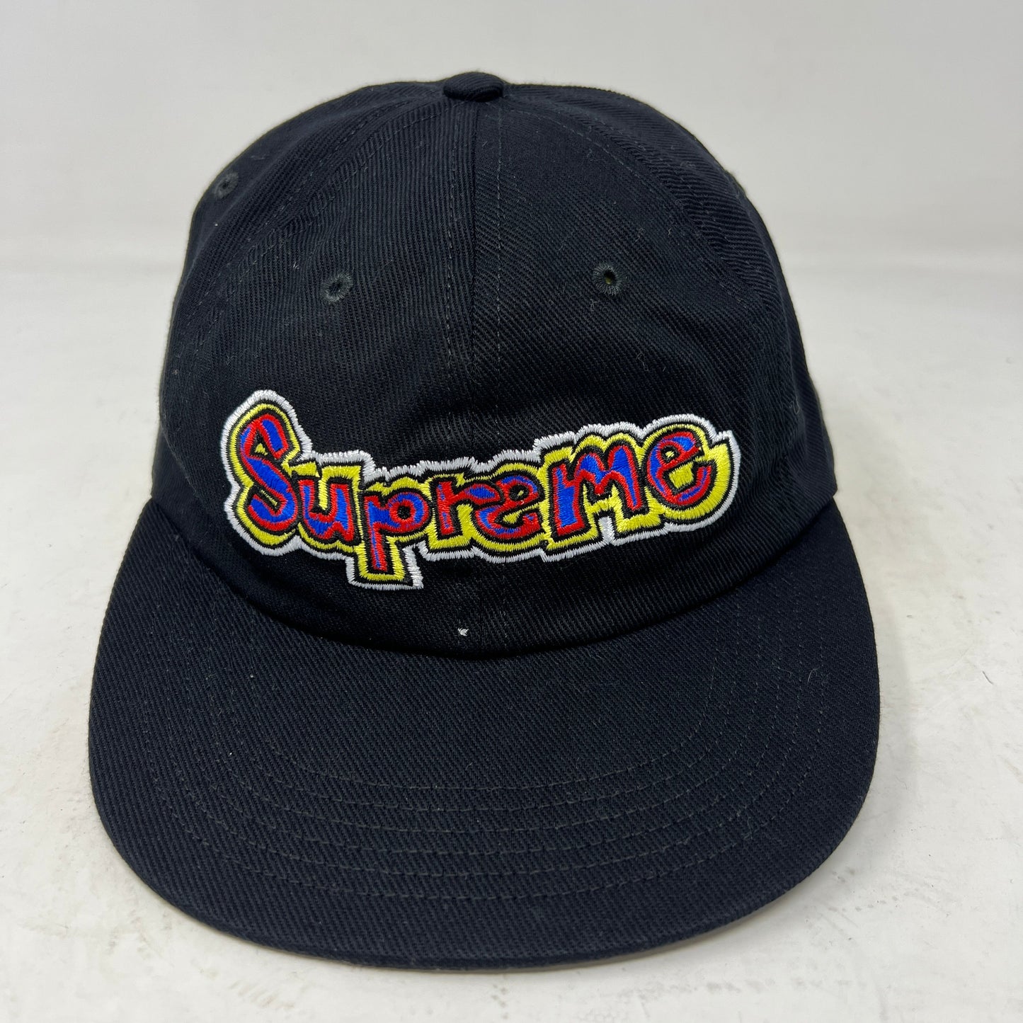 Black Supreme Gonz Logo 6-Panel Cap, brand new condition.