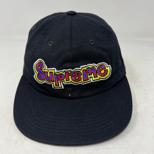 Black Supreme Gonz Logo 6-Panel Cap, brand new condition.