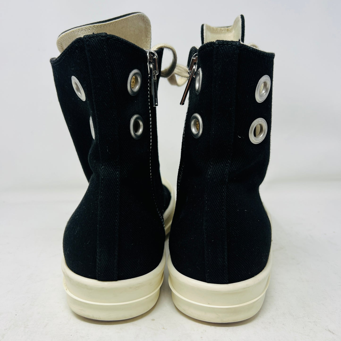 Rick Owens DRKSHDW High Top Black Milk