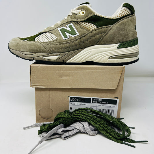 New Balance 991 Aime Leon Dore MiUK Grey sneakers with box and extra laces, lightly worn.
