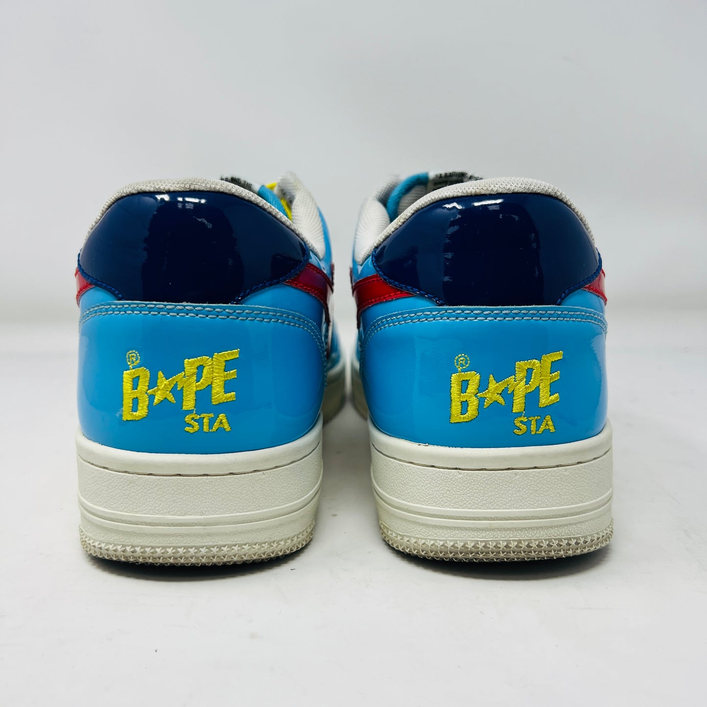 A Bathing Ape Bape Sta Low Color Block Yellow Navy Baby Blue