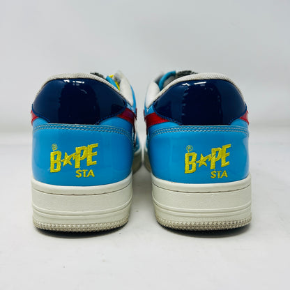A Bathing Ape Bape Sta Low Color Block Yellow Navy Baby Blue