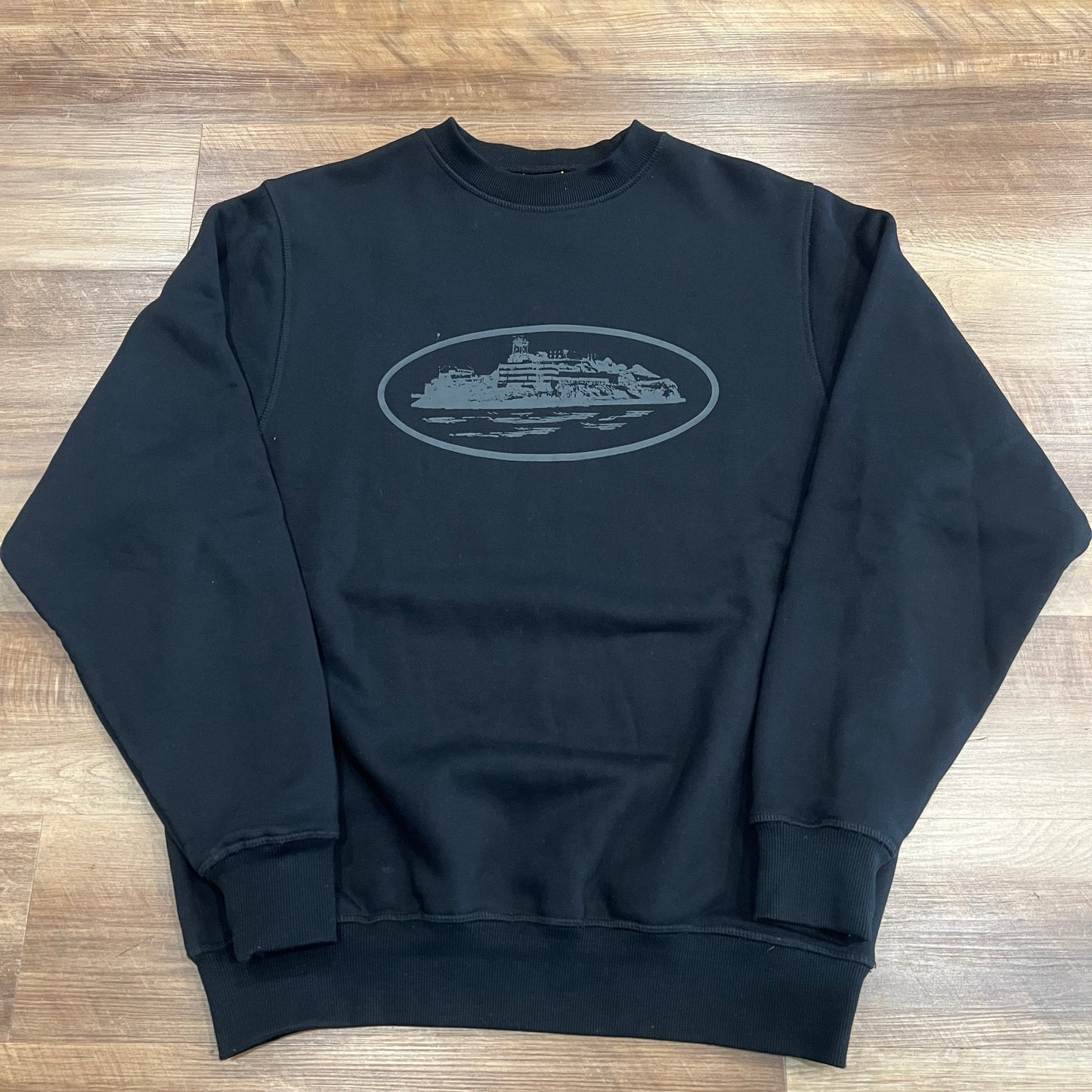 Corteiz OG Alcatraz Sweatshirt 'Triple Black'