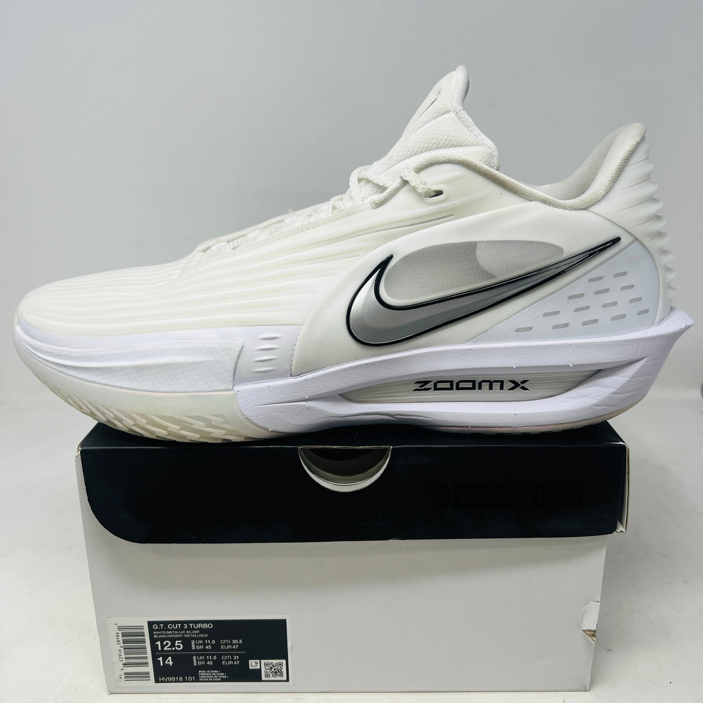 Nike Air Zoom GT Cut 3 Turbo White Metallic Silver