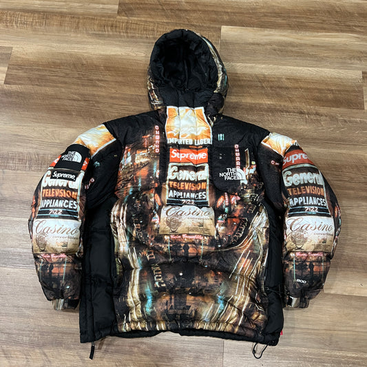 Supreme The North Face 800-Fill Half Zip Hooded Pullover Times Square