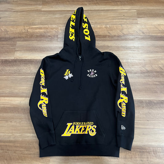 Los Angeles Lakers New Era Black Born x Raised Hoodie