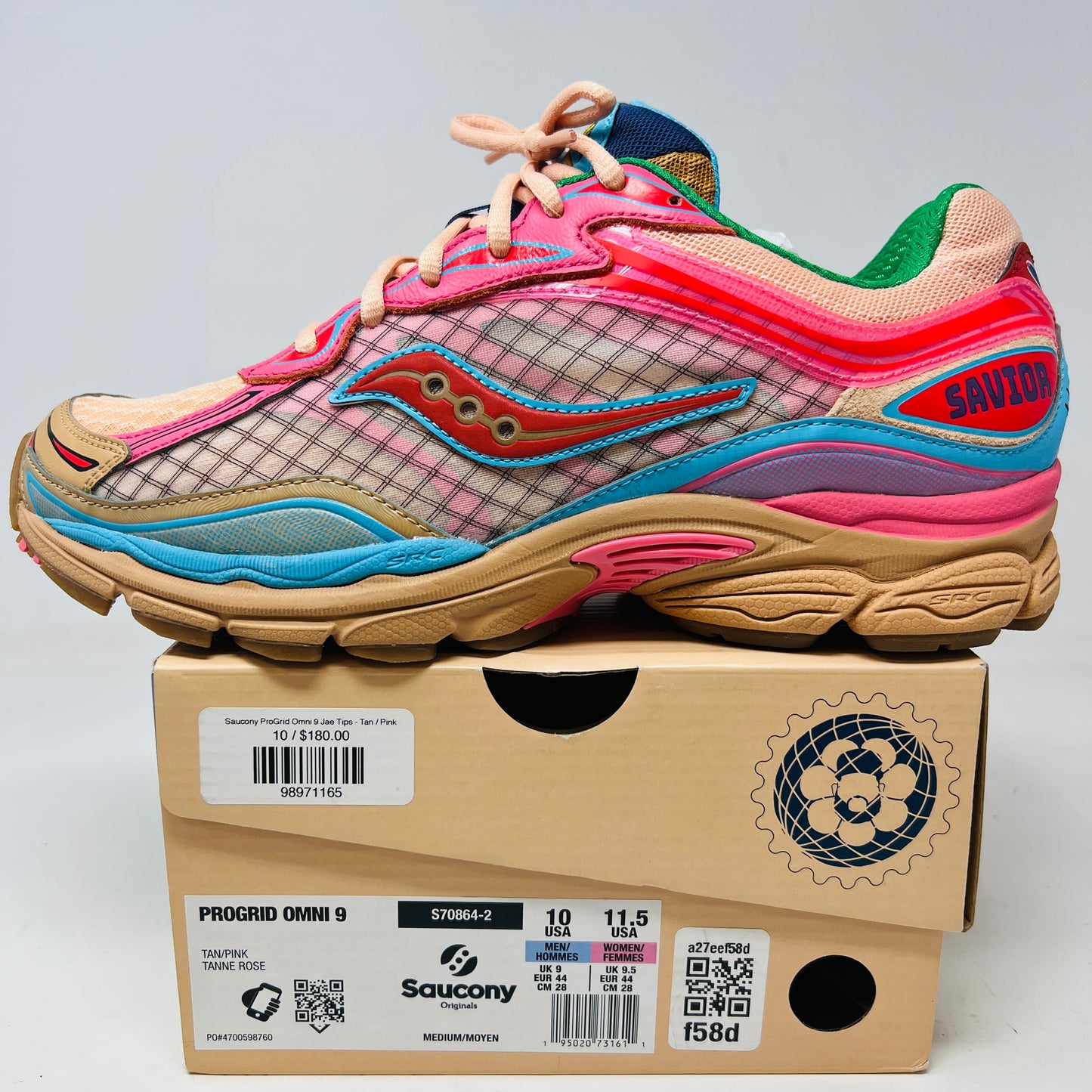 Saucony ProGrid Omni 9 Jae Tips To Do List Tan
