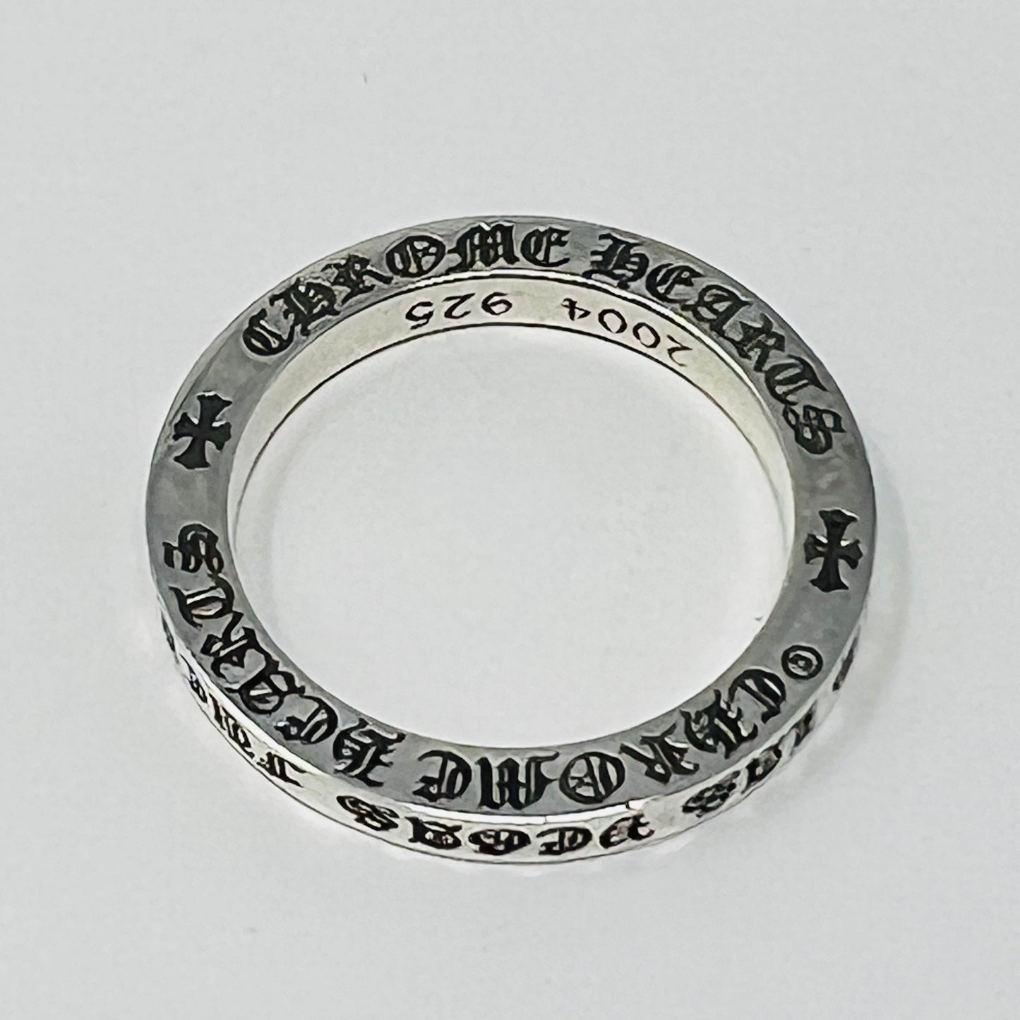 Chrome Hearts Las Vegas F You 3MM Spacer Ring Size 8.5 + Ball Chain