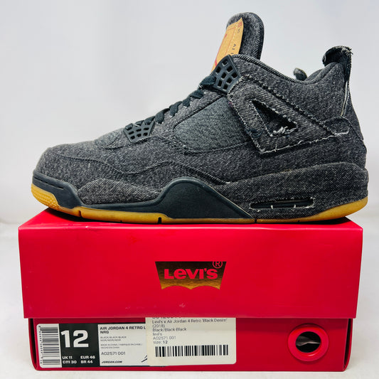 Jordan 4 Retro Levi's Black (Levi's Tag)