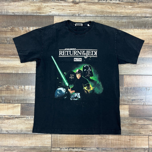 KITH Star Wars Return of the Jedi vintage black tee with graphic print preowned