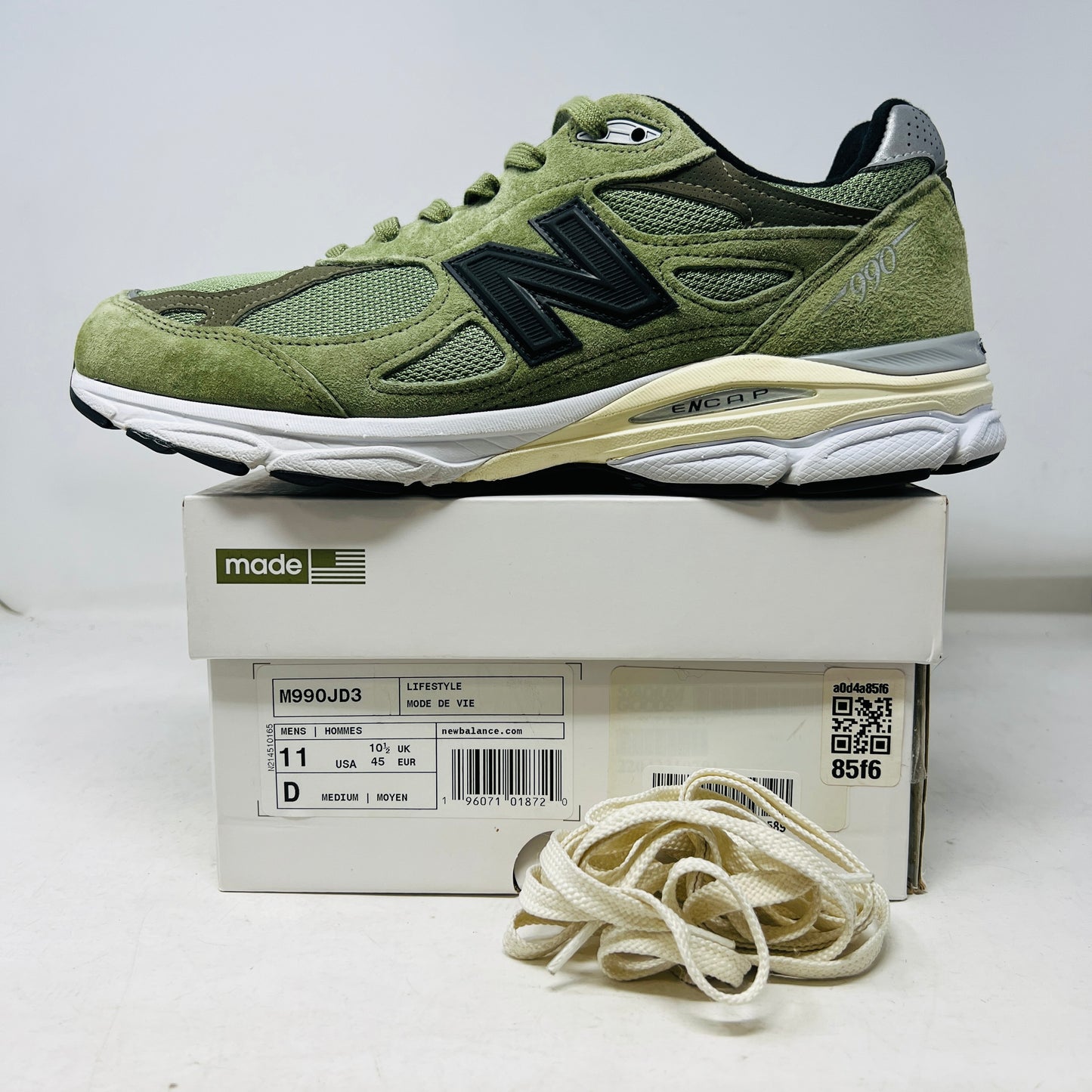 New Balance 990v3 MiUSA JJJJound Olive