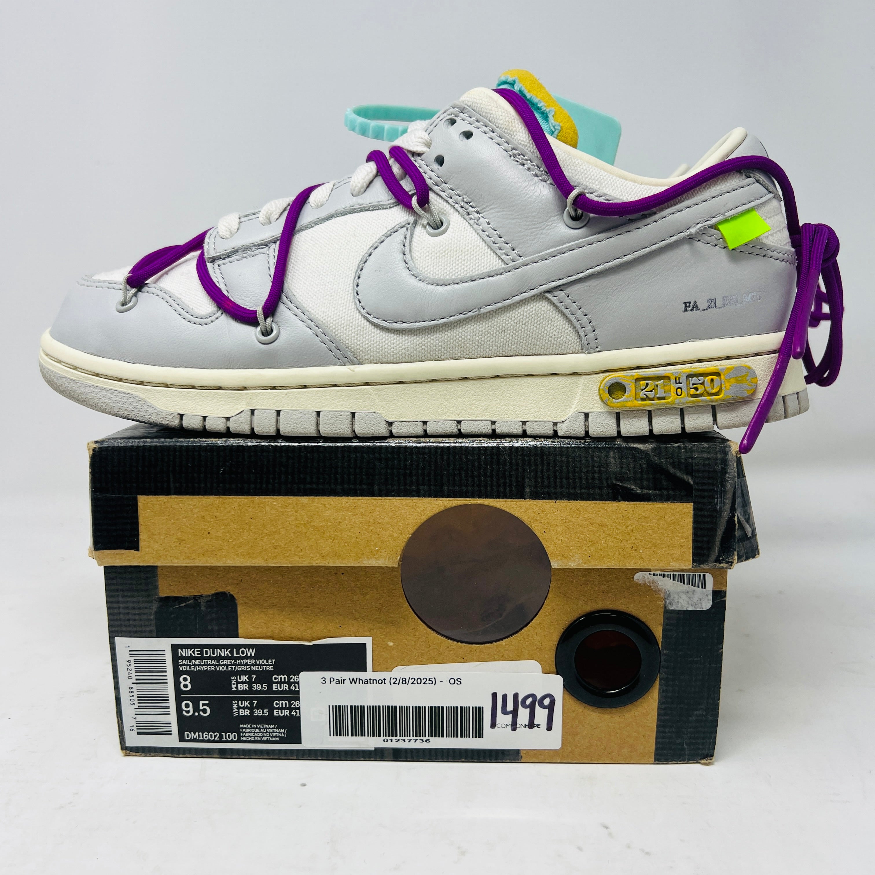 NIKE×OFF-WHITE DUNKLOW lot21 Nike Dunk Low Off-White Lot 21 – Holy Ground