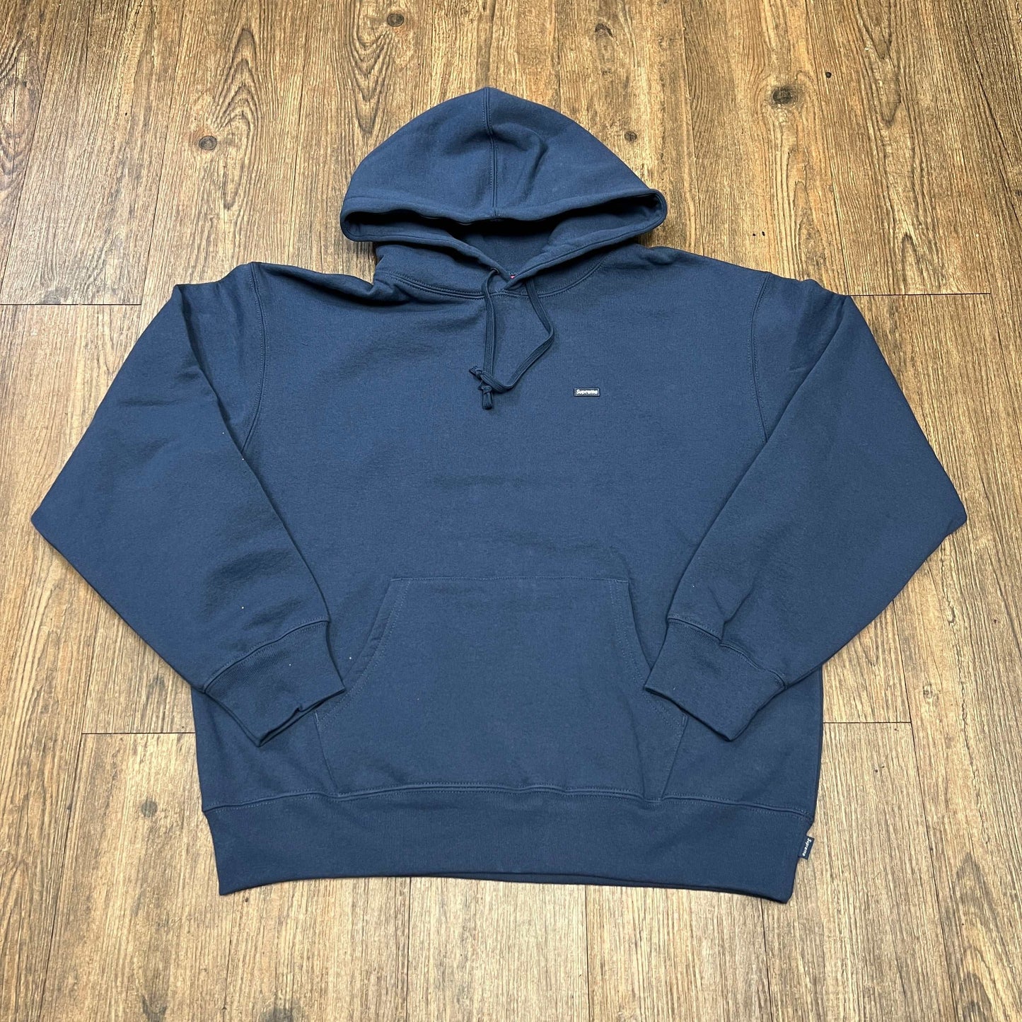 Supreme Small Box Hooded Sweatshirt (SS25) Navy